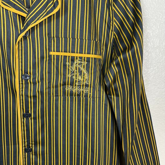 Harry Potter x Potterybarn Hufflepuff House Sateen Long Sleeve Pant Pajama Set M - Picture 6 of 16